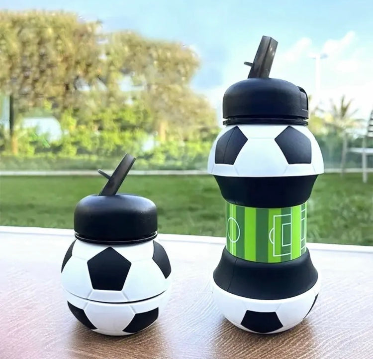 Foldable Water Bottle, Basketball Sports Outdoor Water Bottle, Leak Proof Portable Kids Water Bottle Foldable Water Bottle, Basketball Sports Outdoor Water Bottle, Leak Proof Portable Kids Water Bottle